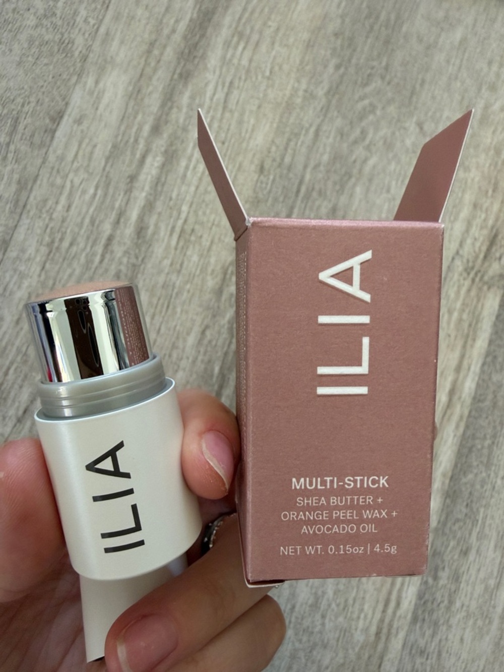 ILIA Multi‑Stick Highlighter & Blush in cosmic dancer shade